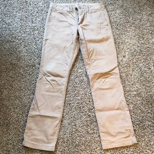 GAP slim-fit tan chinos